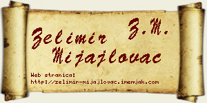 Želimir Mijajlovac vizit kartica